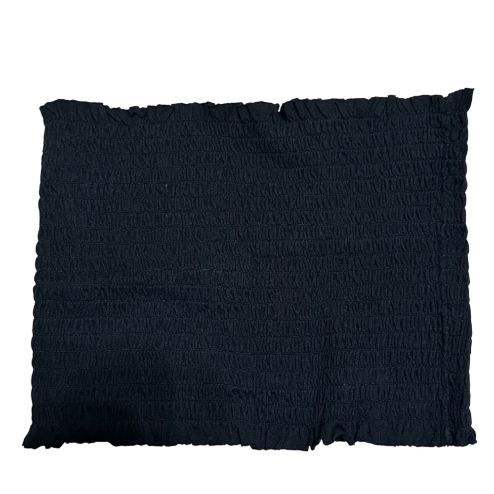 NWT Garage Jet Black Smocked Tube Top